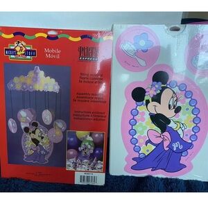 Vintage Hallmark Party Express Disney "Minnie Mouse" Party Mobile. New/Old Stock